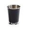 Contemporary Home Living 4" Black Stainless Steel Mint Julep Cup